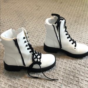 MIA White Combat Boots
